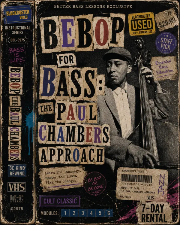 Bebop for Bass: The Paul Chambers Approach, course cover