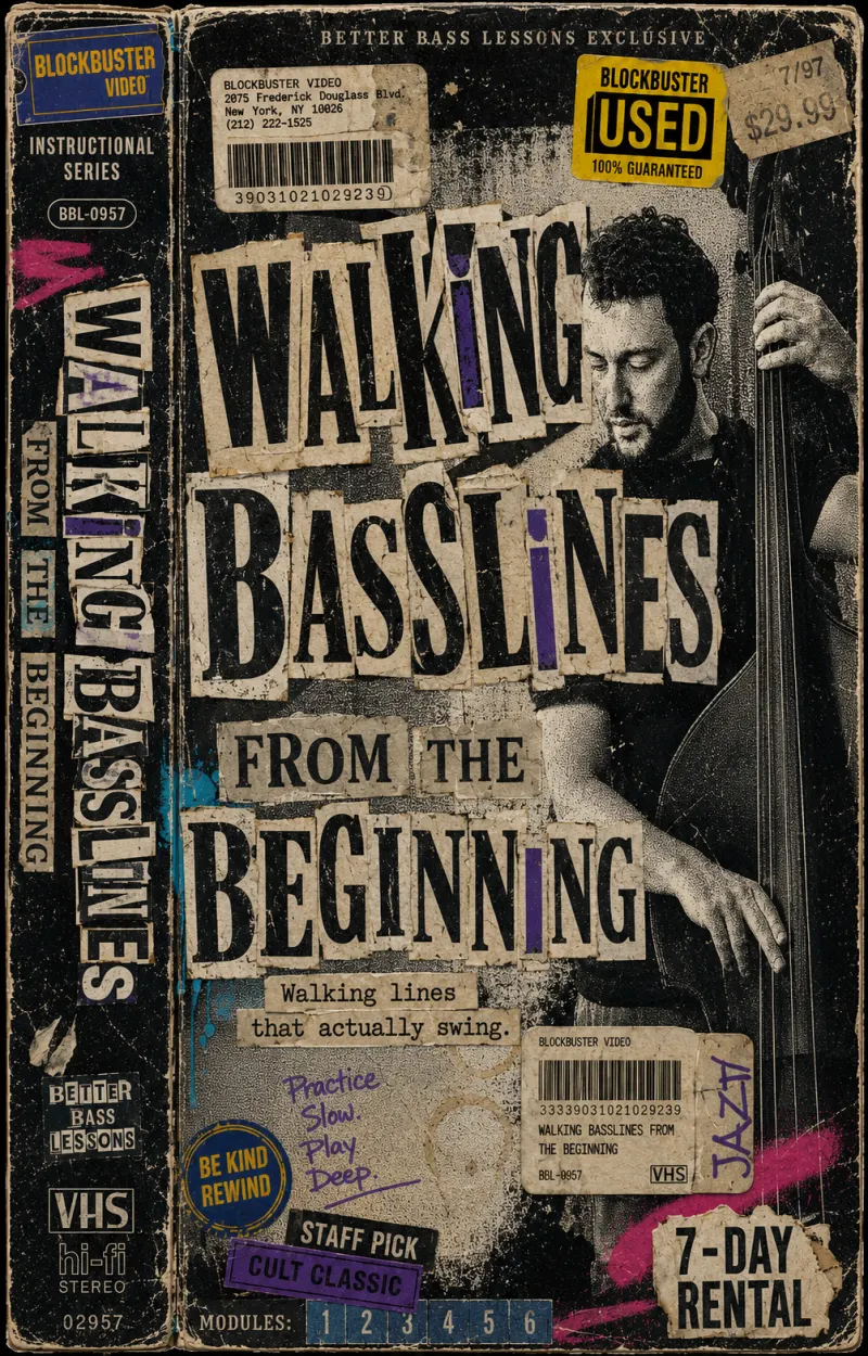 Walking Basslines on Upright Bass: from the Beginning, Cole Davis
