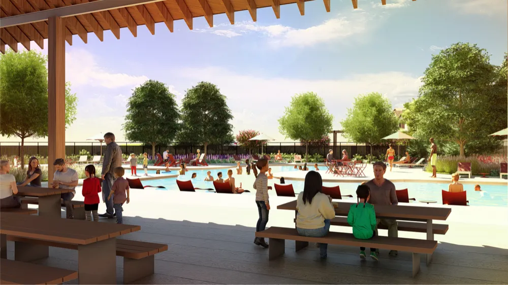 Resort style community pool