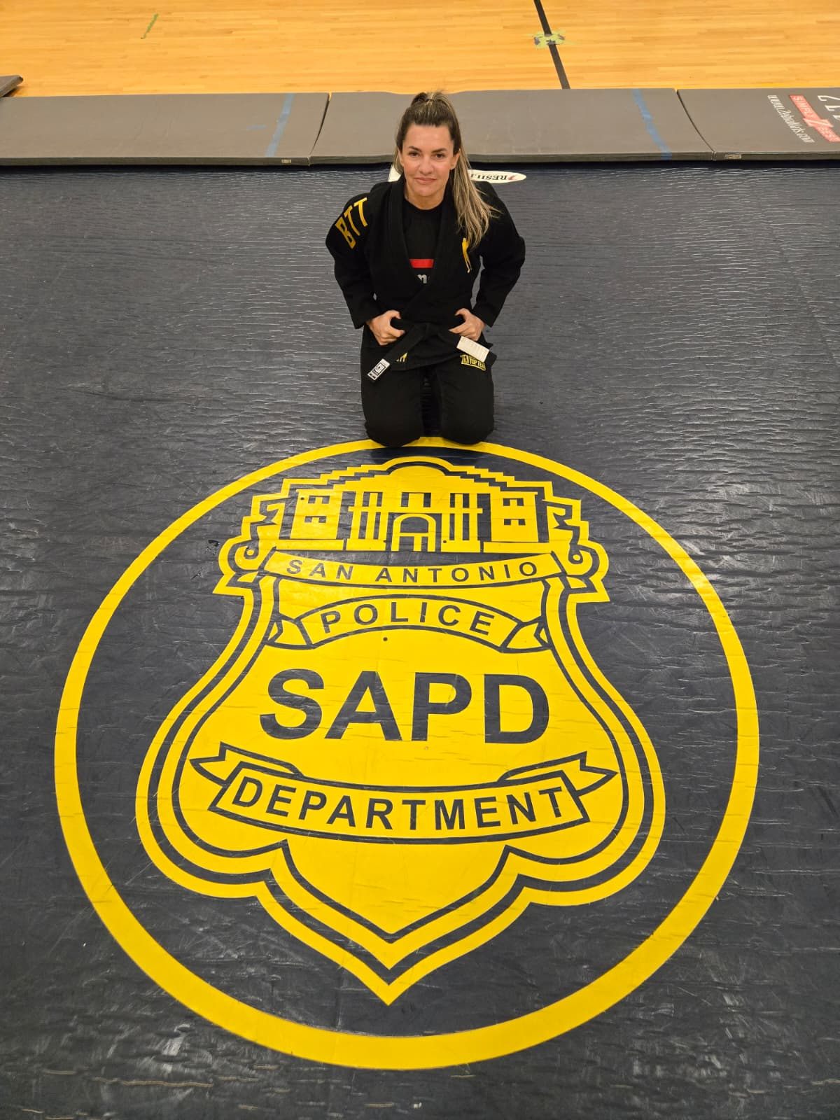 Prof. Denise Gamonal on the San Antonio Police Department mat