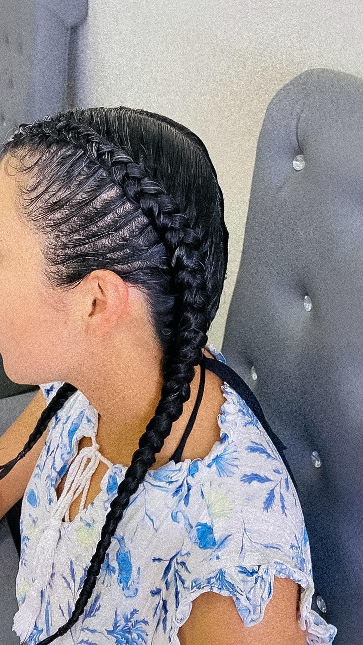 Trenzas pegadas