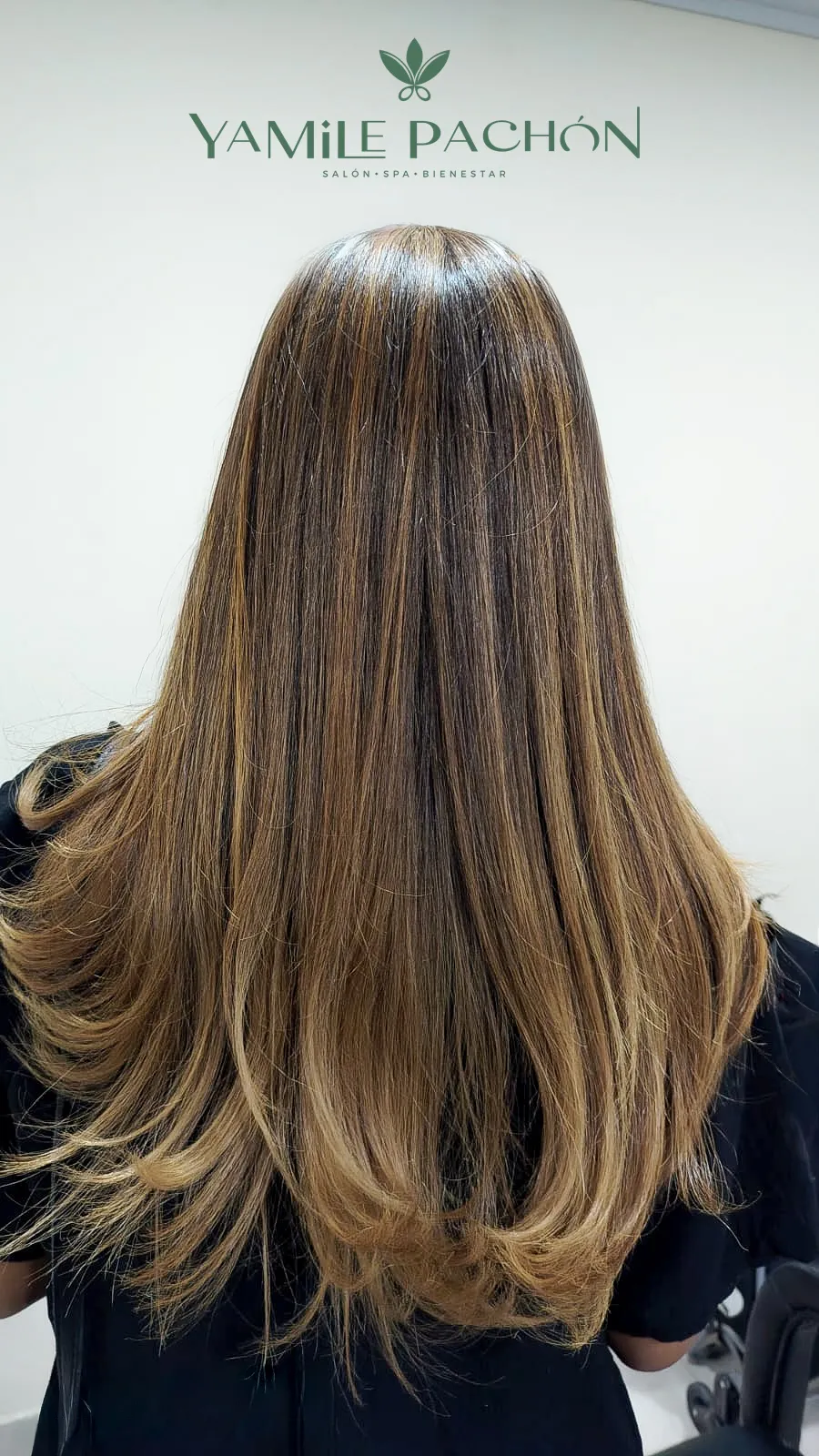 Cepillado en cabello largo