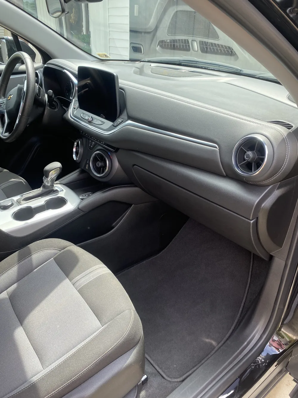 The same Chevy interior clean after an interior detail