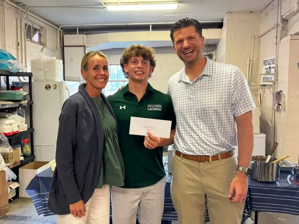 A scholarship presented to a local student