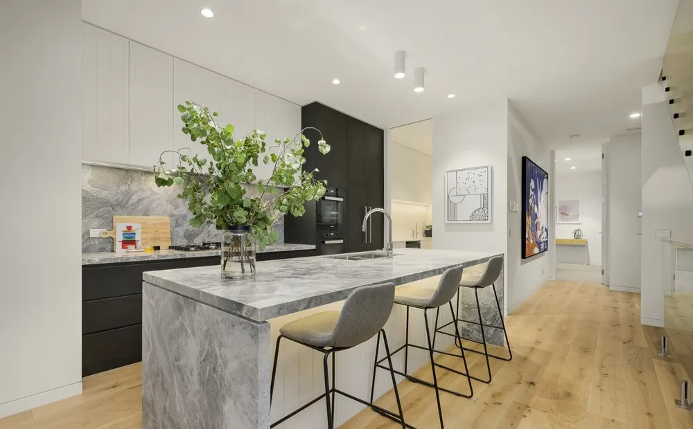 Kitchen with stone island