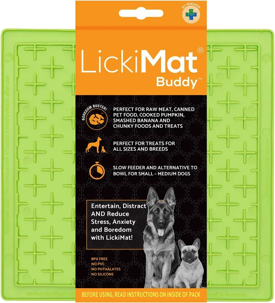 LickiMat Classic Buddy Feeding Mat, Green