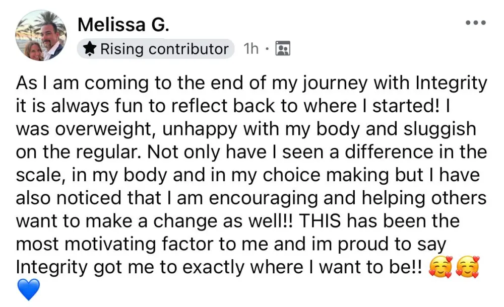Client testimonial: Melissa G.