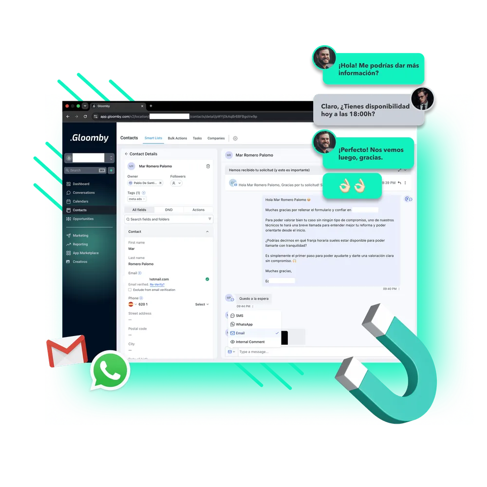 Cualificación automática con IA por WhatsApp