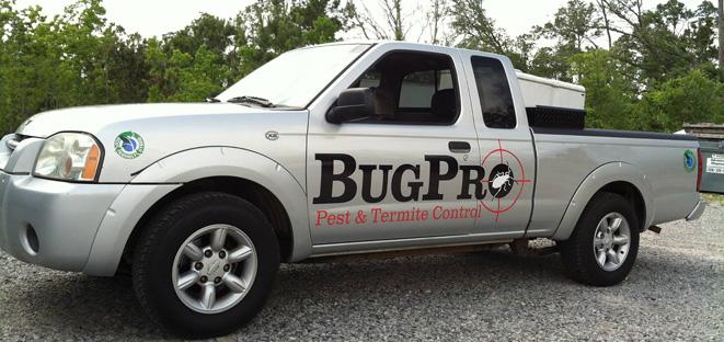 BugPro service truck in Waveland, MS