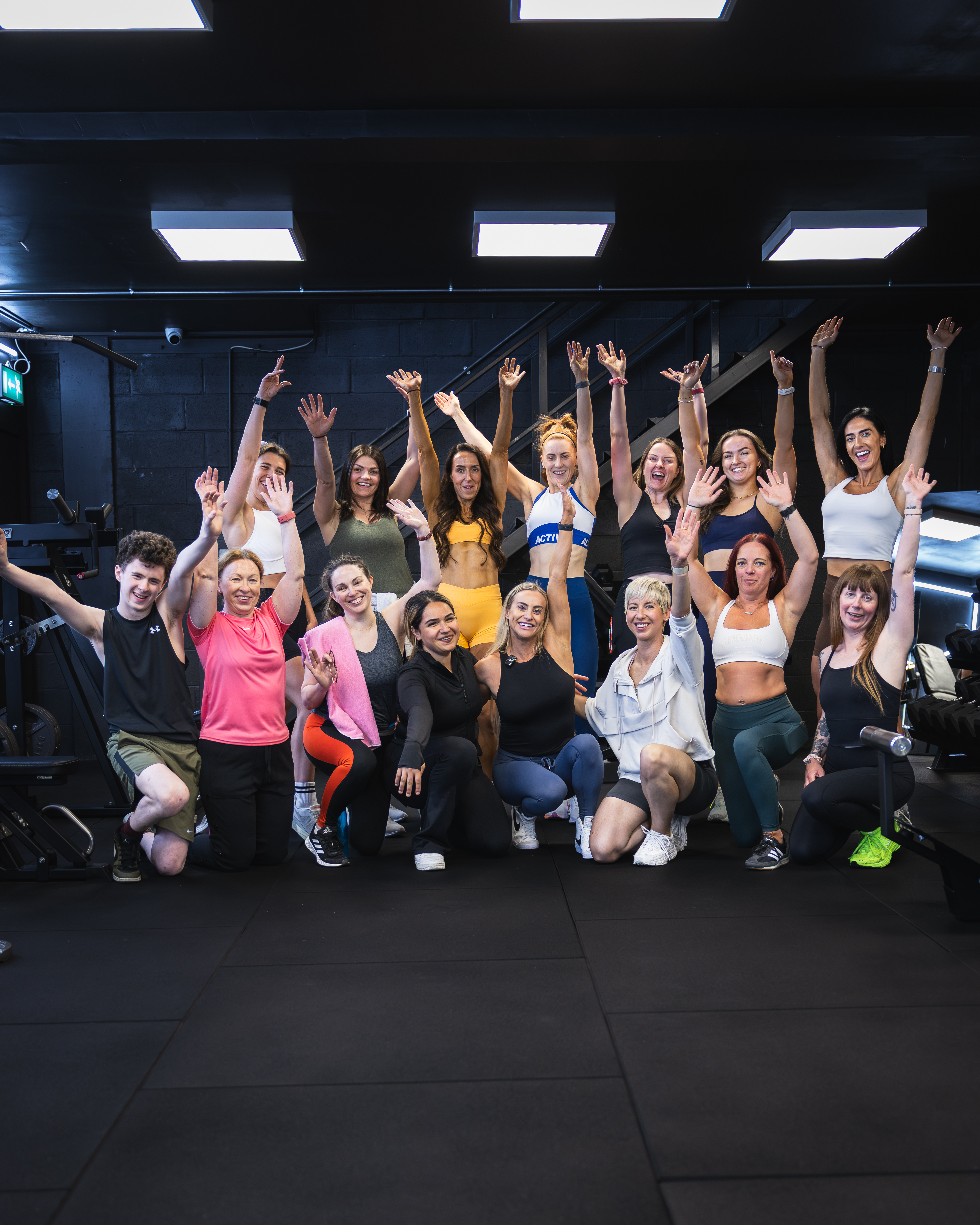 FitHer Physiques clients training together