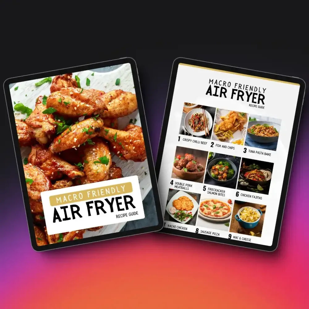 Macro Friendly Air Fryer Guide, coaching assets, 18 recipe guide