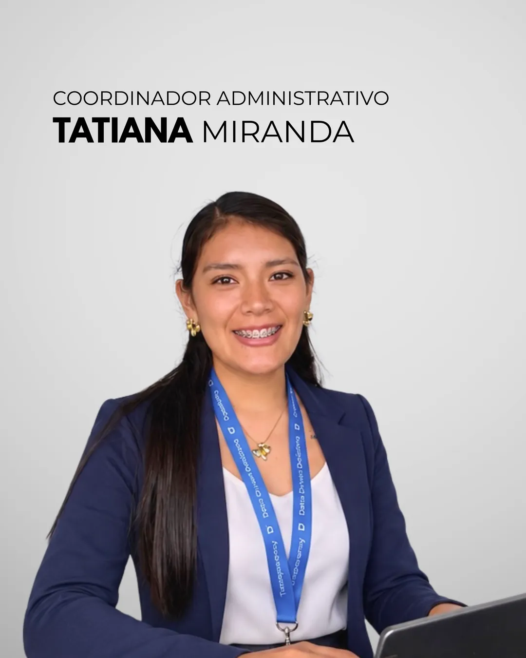 Tatiana Miranda, coordinadora administrativa