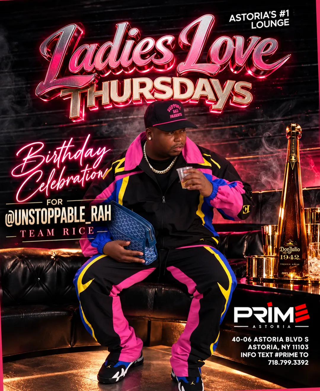 Ladies Love Thursdays at Prime Astoria, birthday celebration for @unstoppable_rah