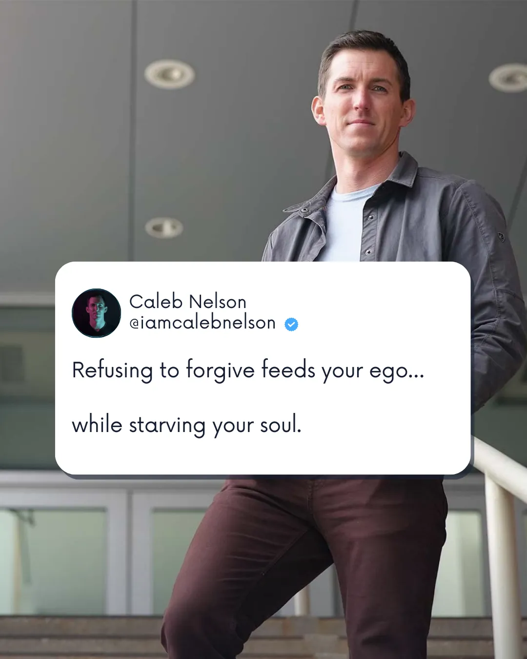 Caleb Nelson’s original artwork: Refusing to forgive feeds your ego… while starving your soul