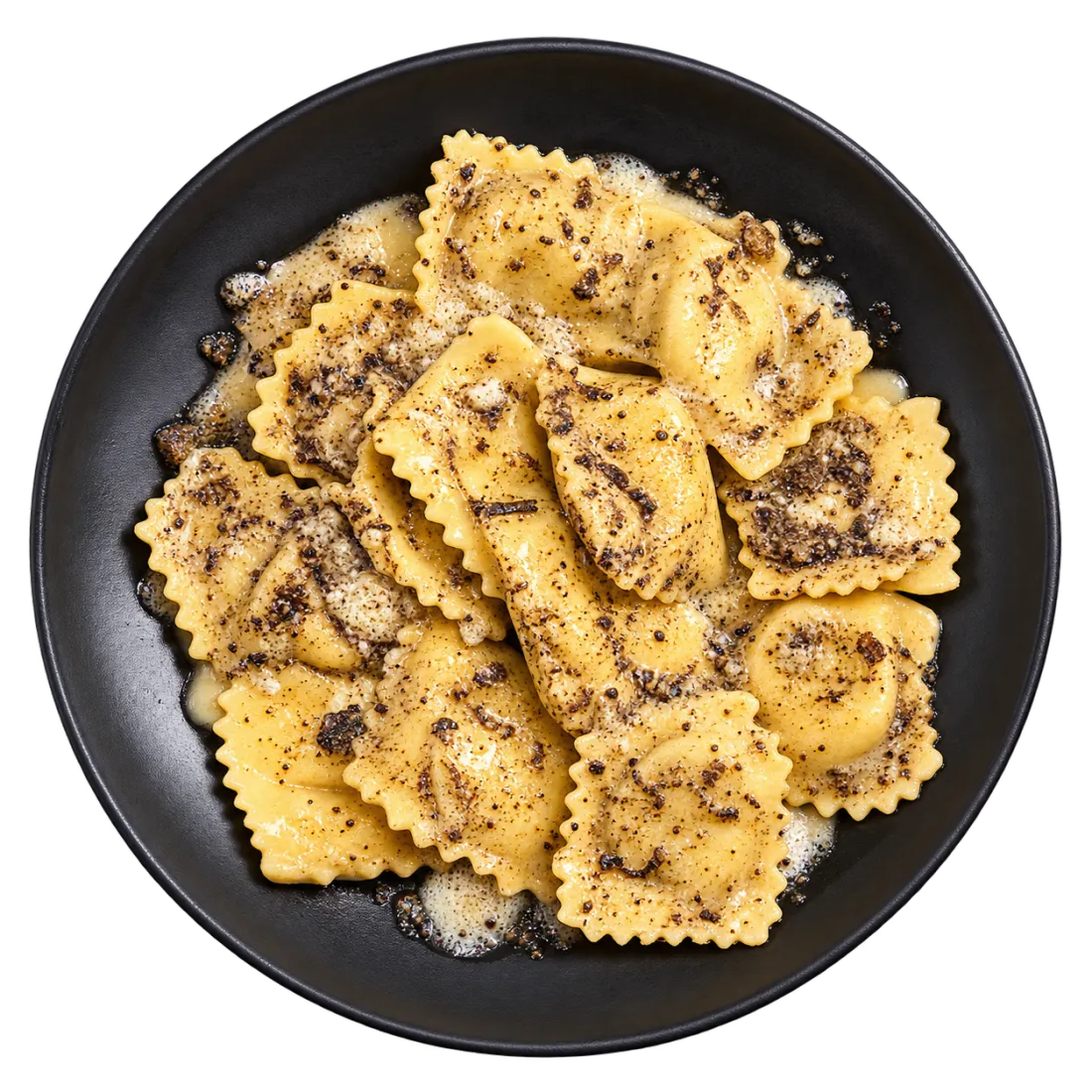 Piatto di ravioli ricotta e tartufo di Svago Divino