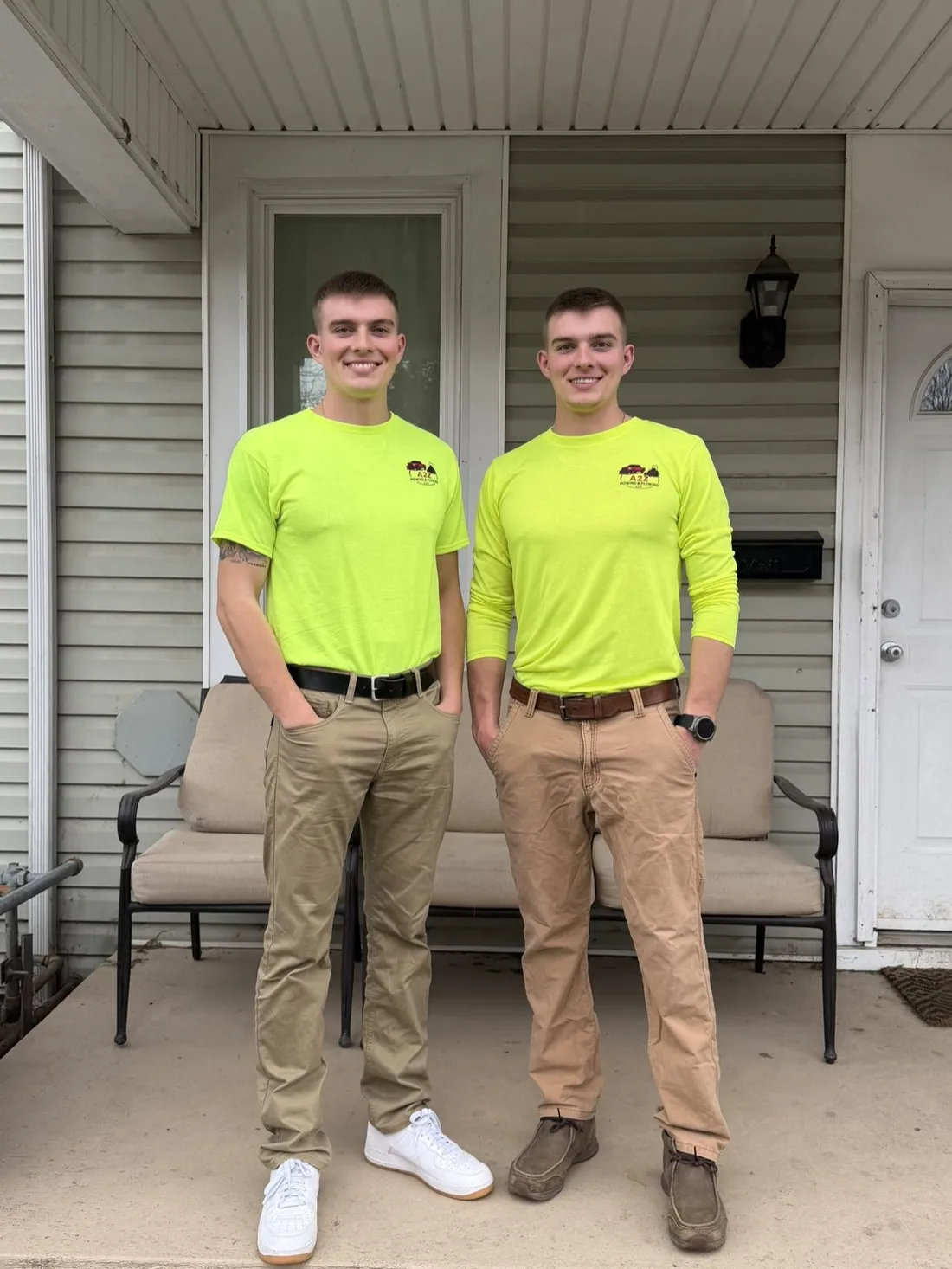 Alec and Zach Taylor, the brothers behind A2Z Mowing and Plowing