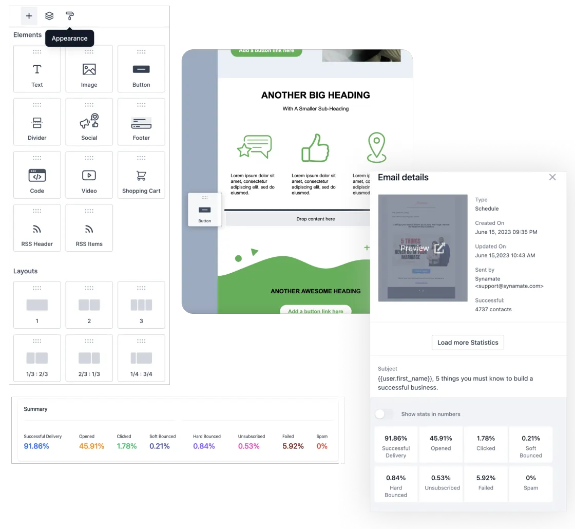 Scale4Ever email marketing builder