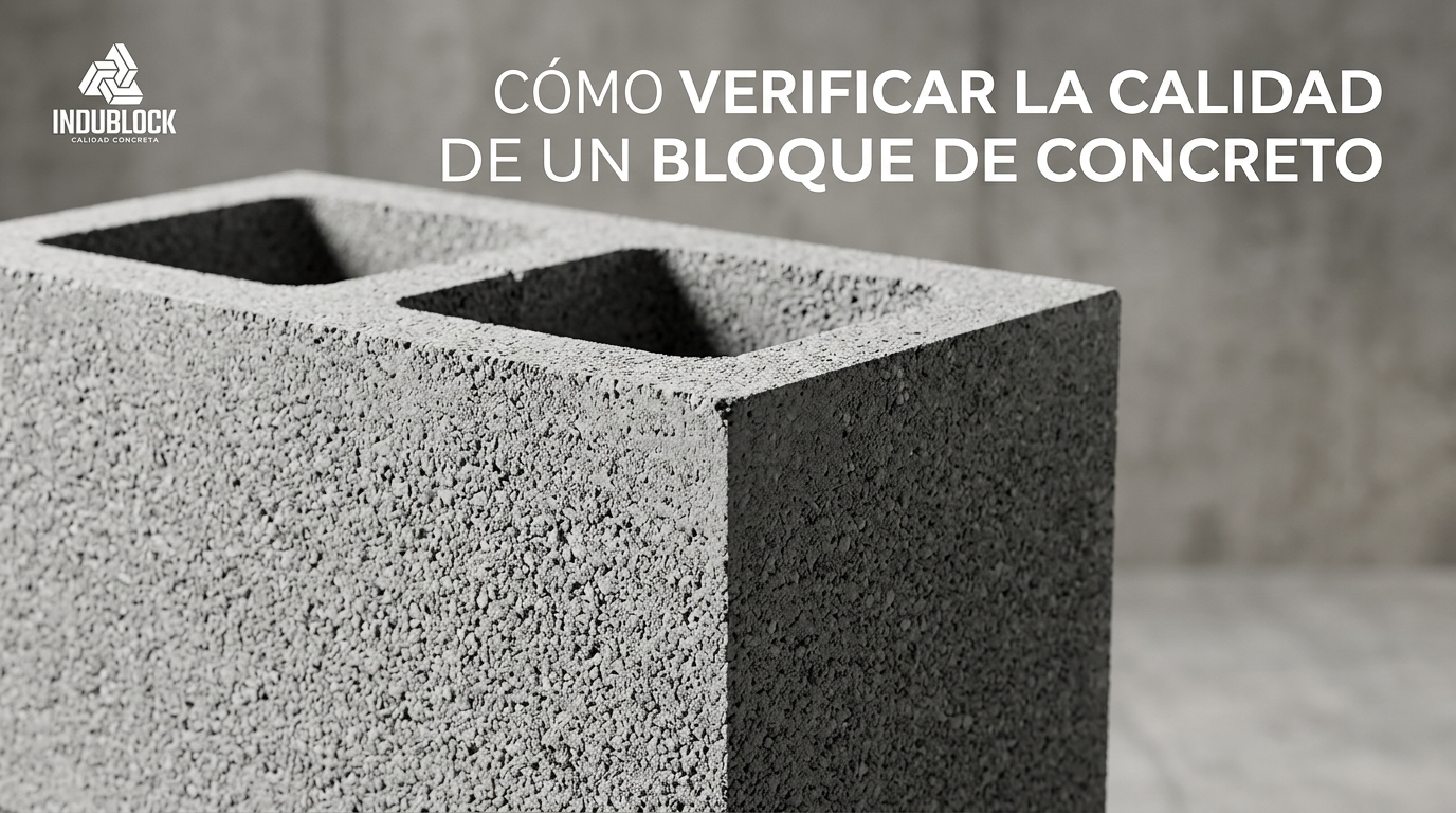 ¿Cómo verificar la calidad de un bloque de concreto antes de usarlo en obra?
