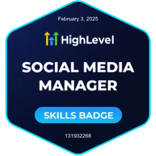 HighLevel Social Media Manager Skills Badge