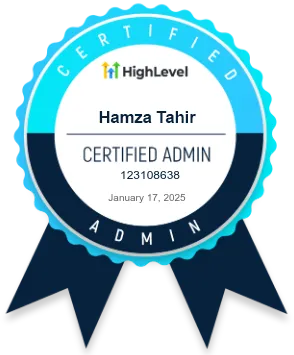 HighLevel certified administrator badge