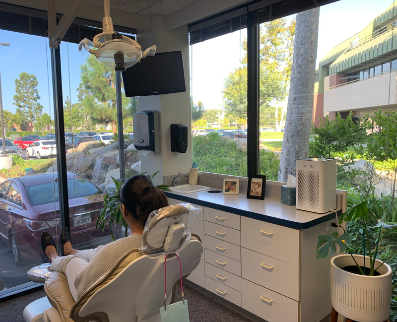Treatment room at Chan Dental