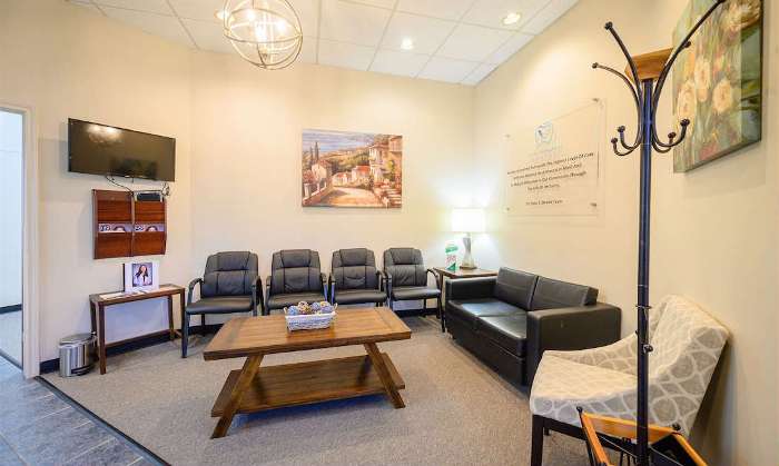 Welcoming waiting room at Total Wellness Dental in Houston