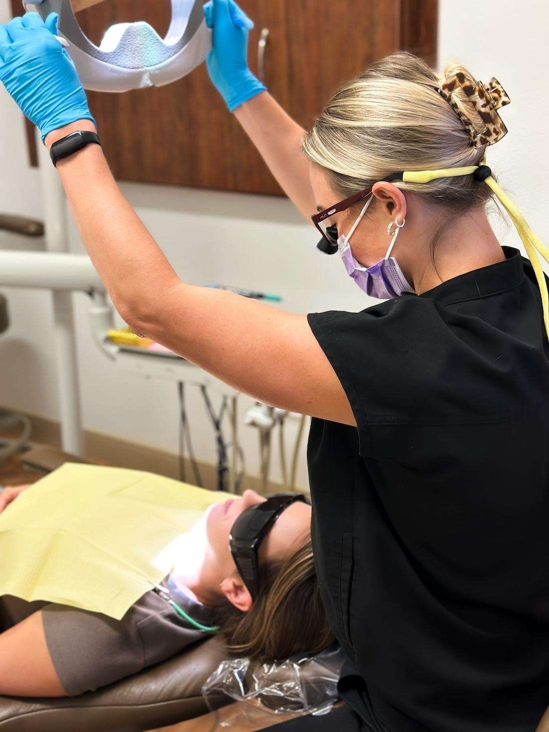 Cherry Blossom Family Dentistry team providing gentle dental care