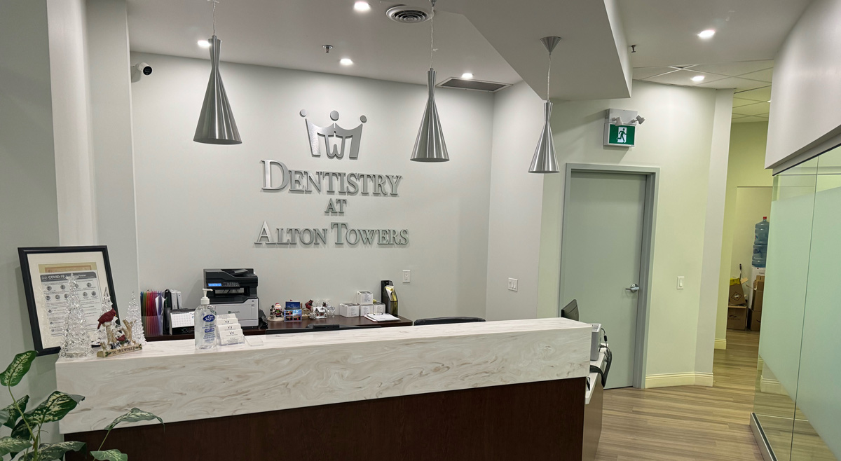 Reception area at Dentistry at Alton Towers