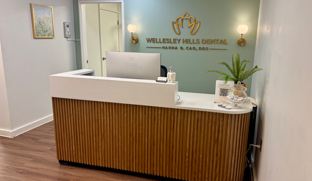 Reception area at Wellesley Hills Dental