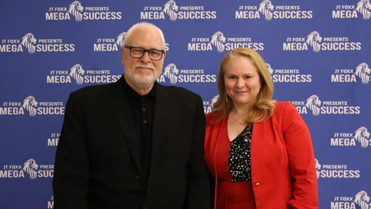 Marina with Phil Jackson