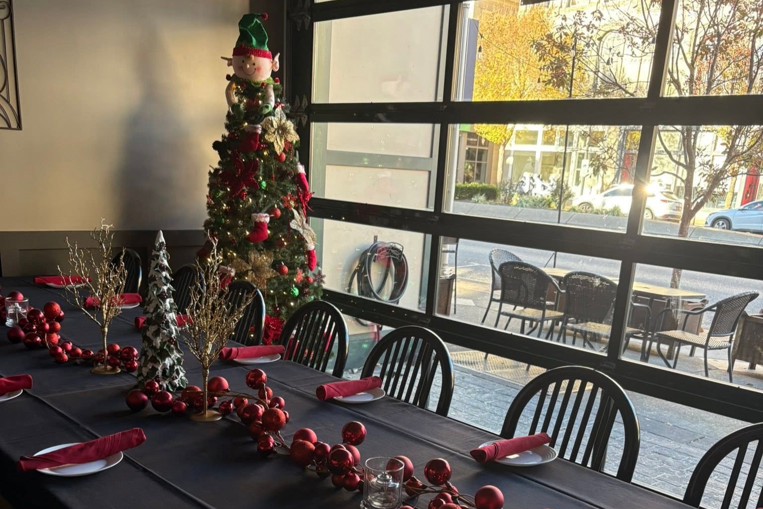 Private event table setup at Basil 1791