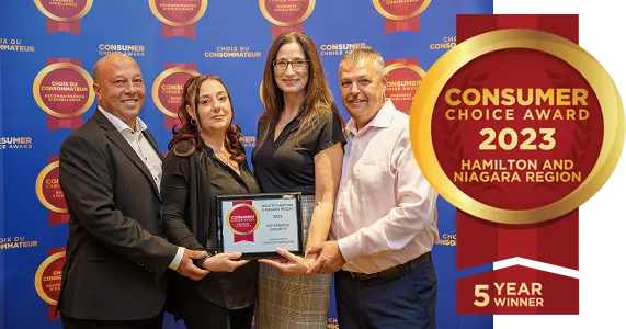 SCP Stamped Concrete Pros Inc. Consumer Choice Award winner Hamilton and Niagara Region