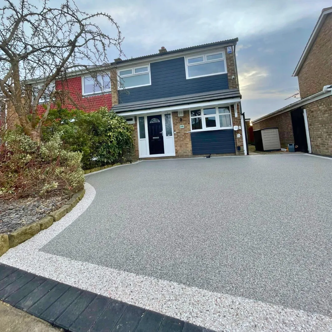 Resin driveway project completed by the team