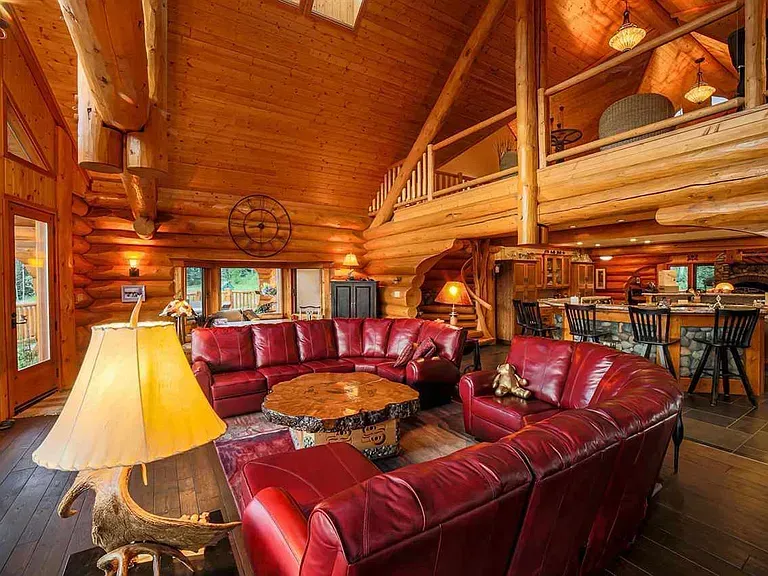 Living room with view