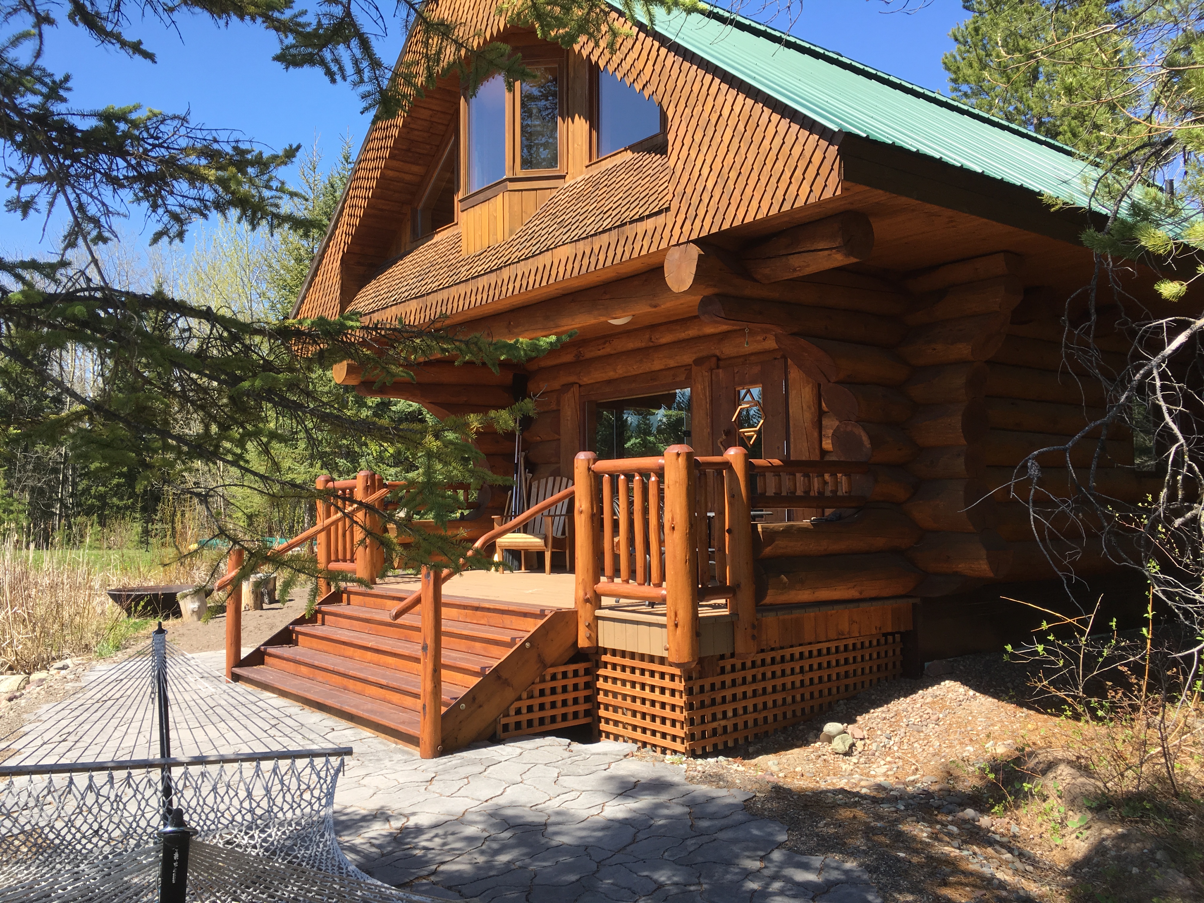 Back deck at Lake Cabin