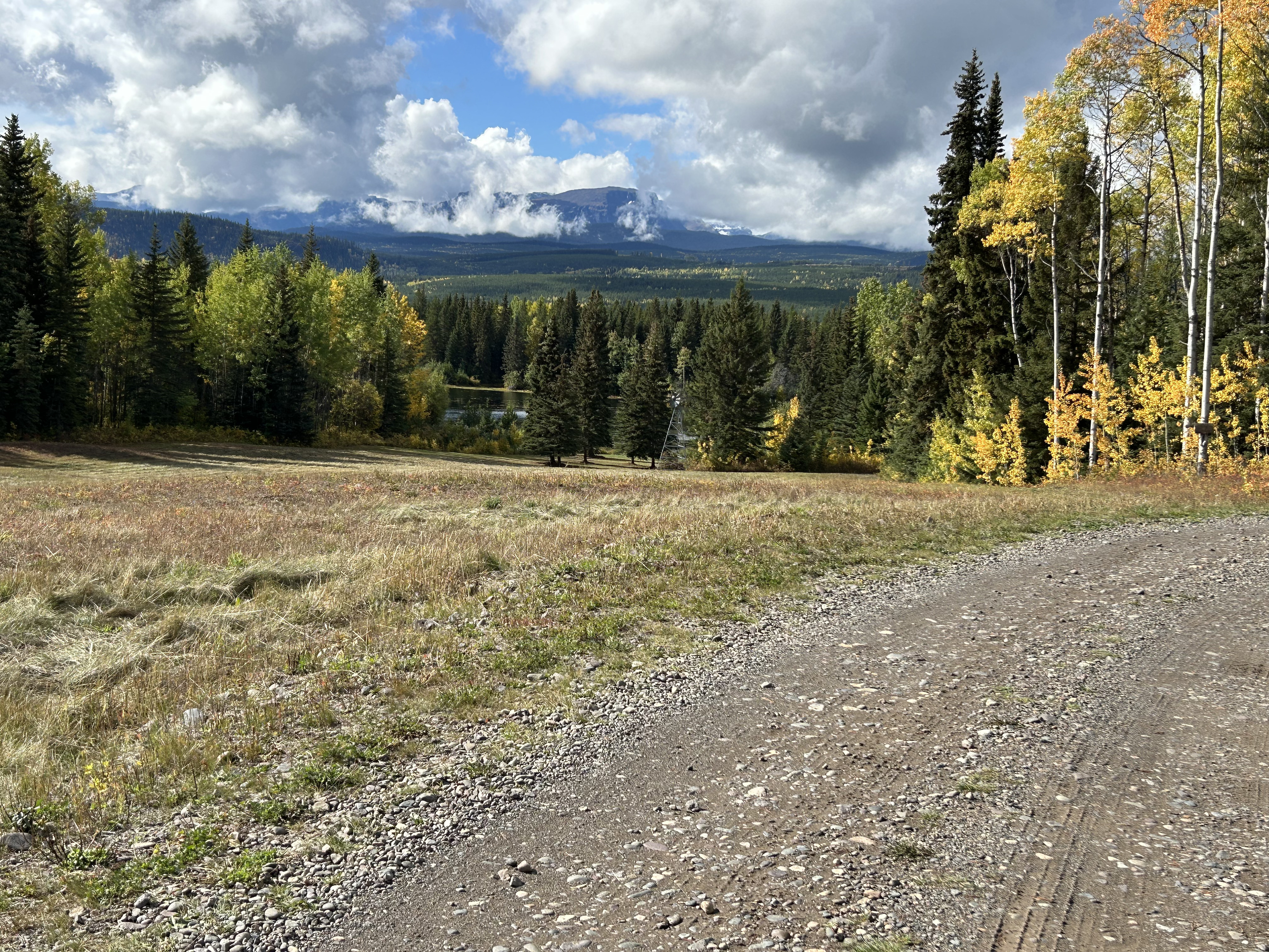 View from helipad area