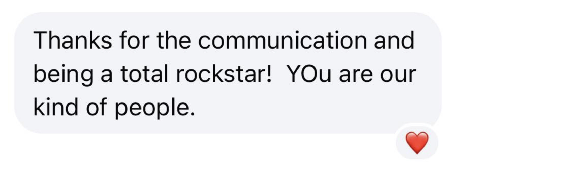 Client feedback