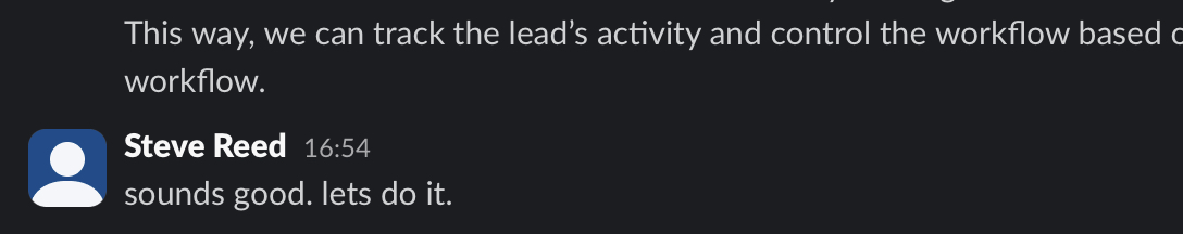 Client feedback