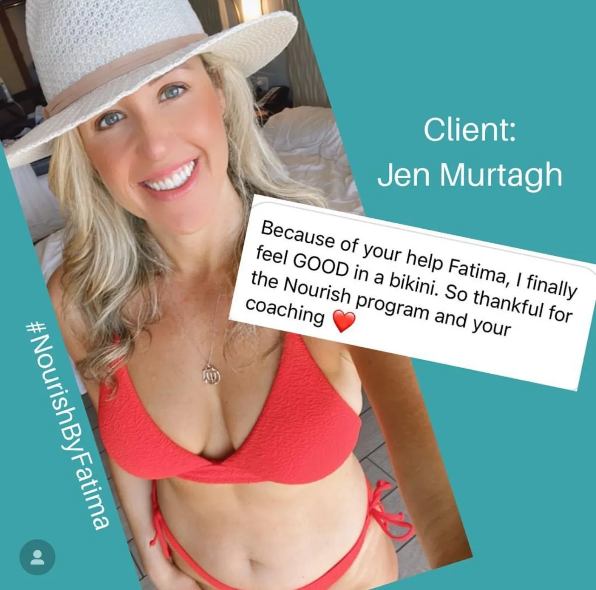 Jen Murtagh, Nourish client