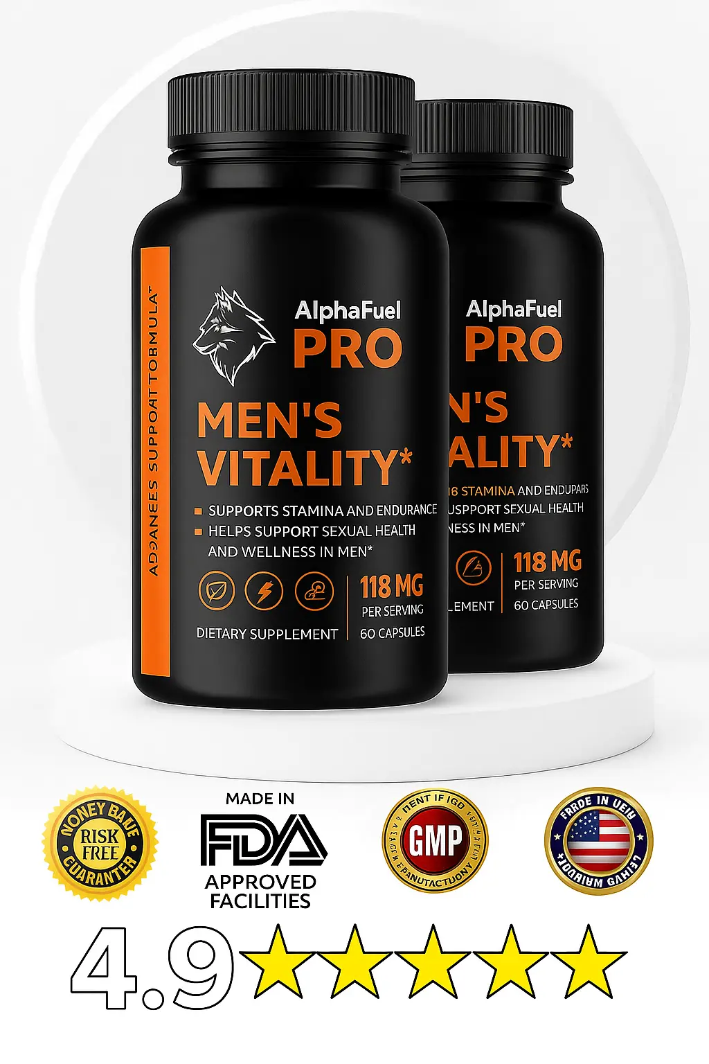 AlphaFuel Pro supplement bottle