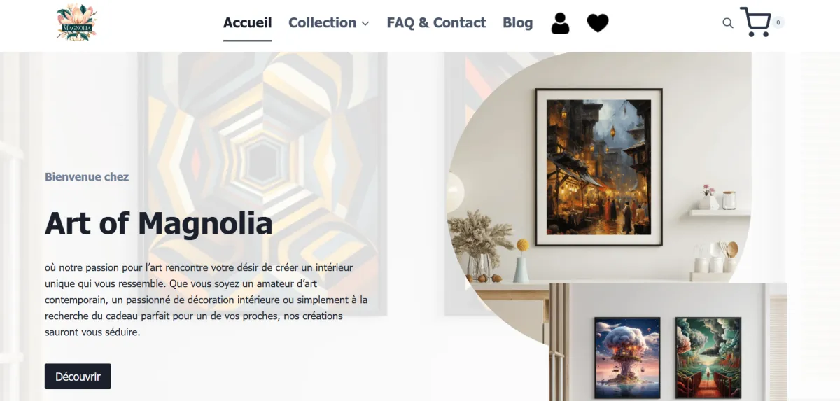 Hero visuel Art of Magnolia