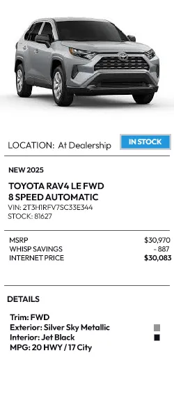 2025 Toyota RAV4 LE FWD