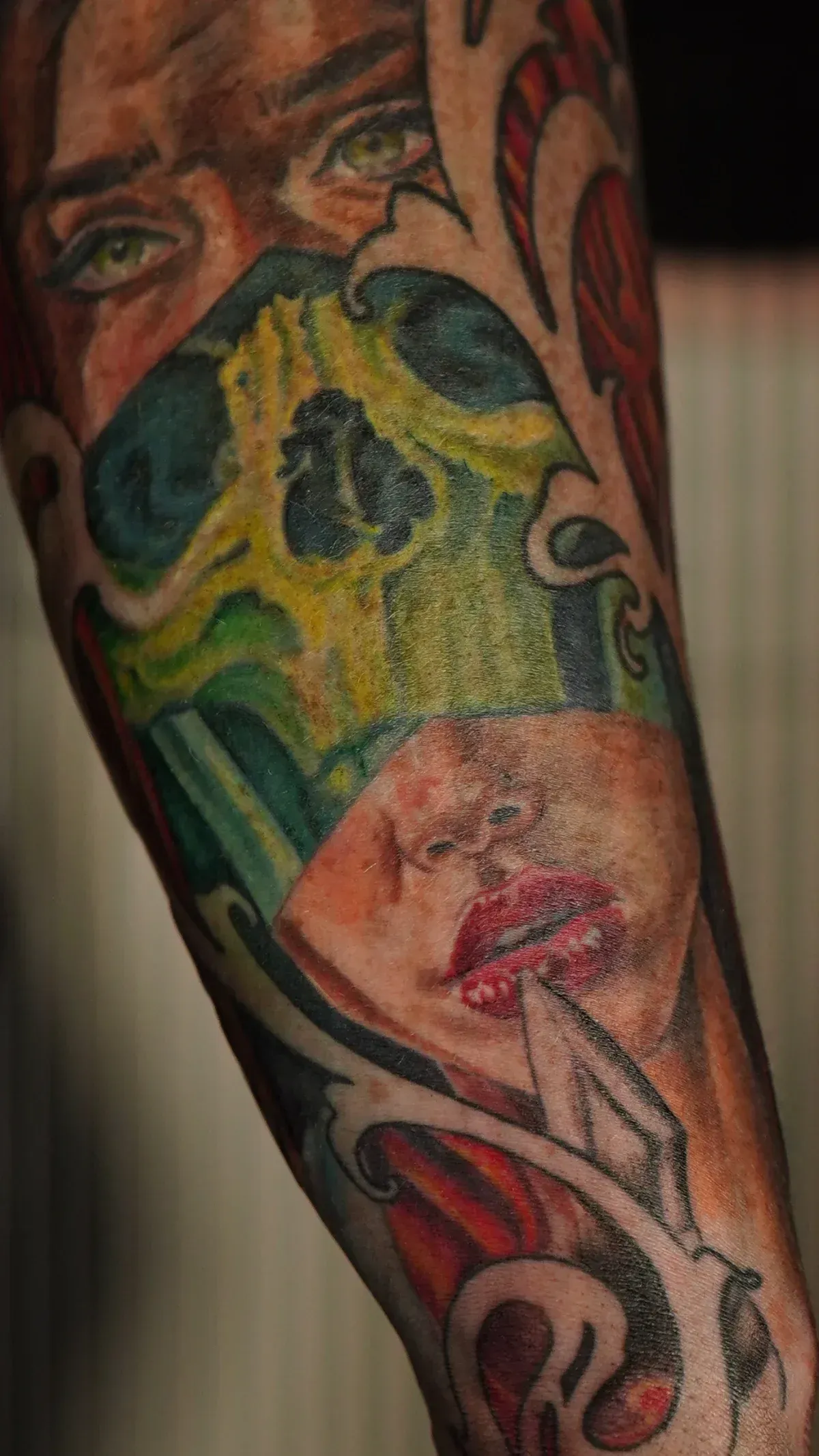 Color surrealism tattoo by Mickey Schlick at Montana Tattoo Company in Missoula Montana