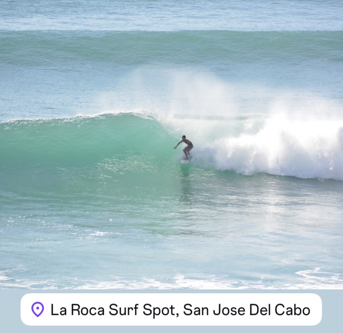 Surfing near Las Olas and Costa Azul