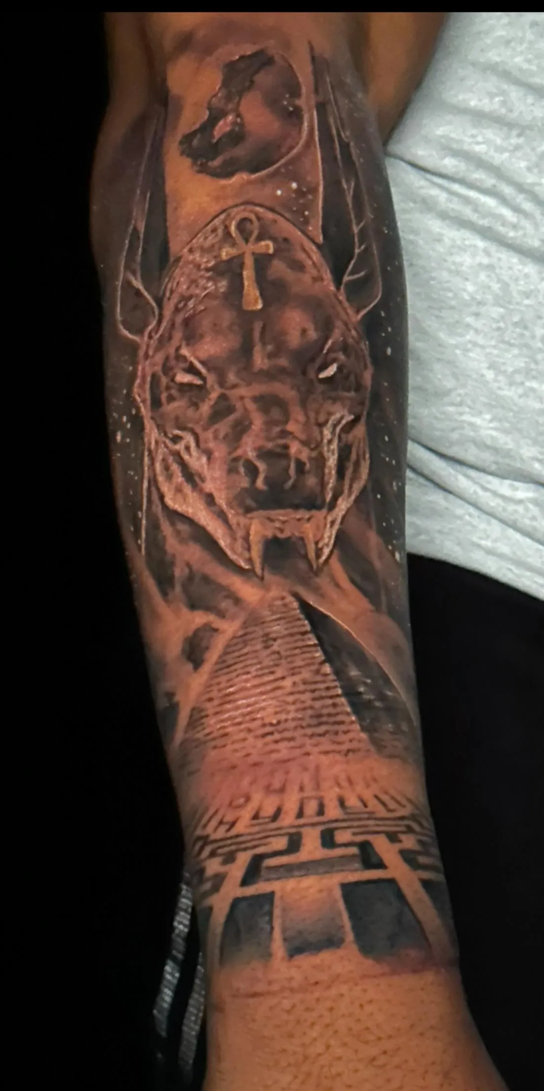 Egyptian tattoo work by BC