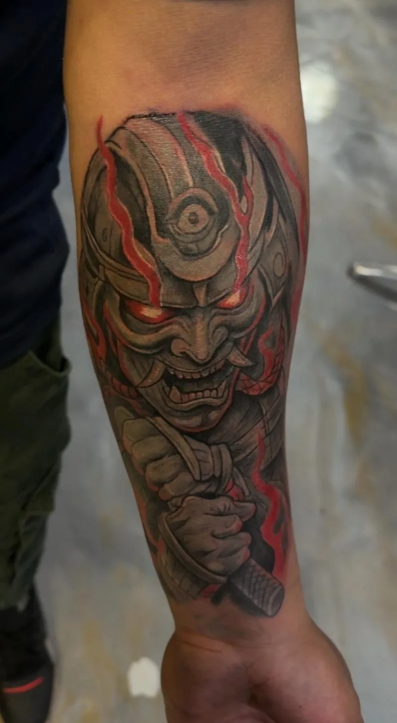 Samurai cover art tattoo by BC