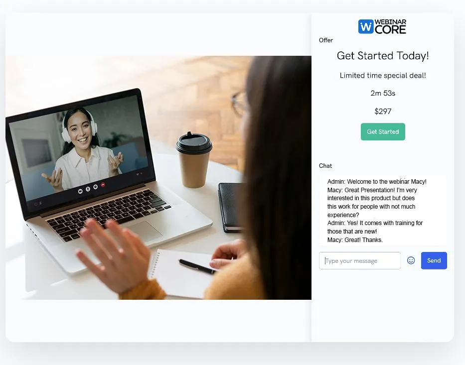 Real-time live chat
