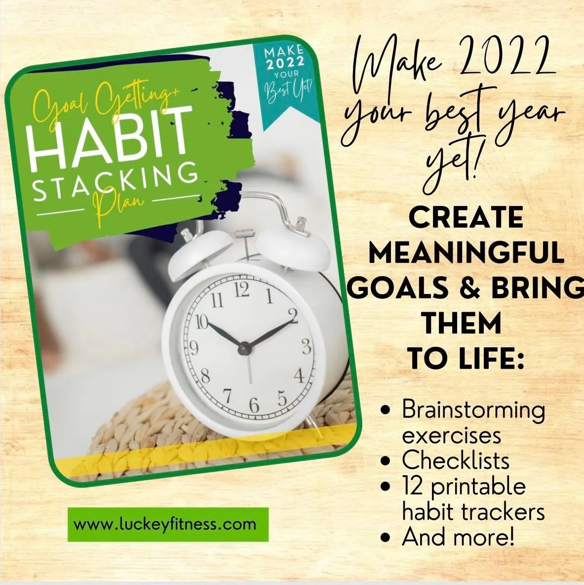 Goal Getting + Habit Stacking Workbook cover