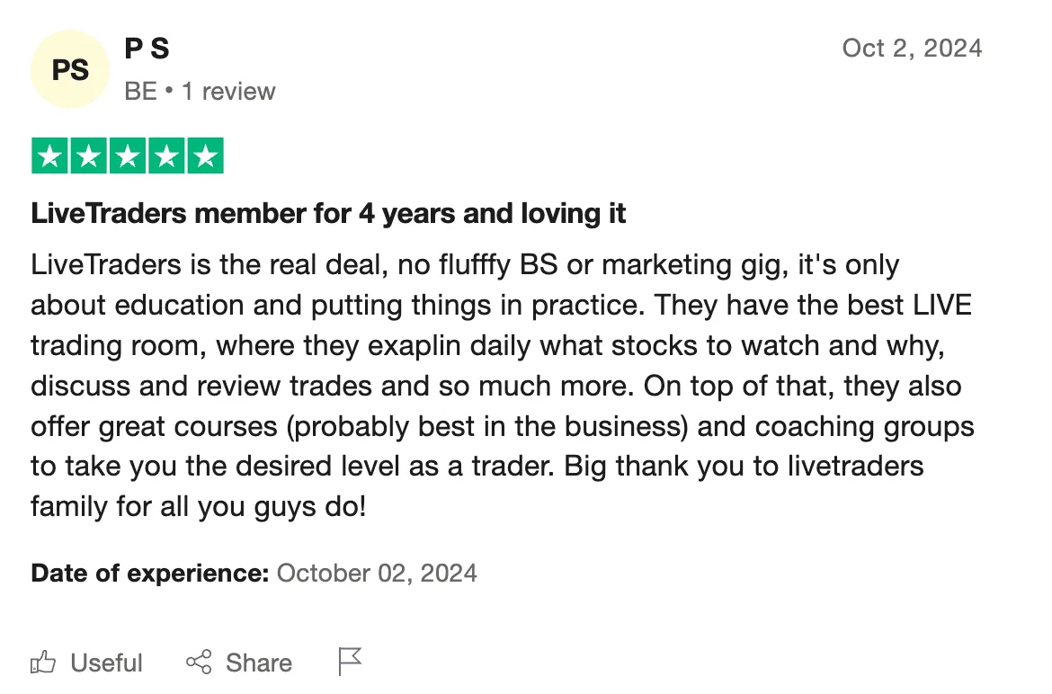 Trustpilot review