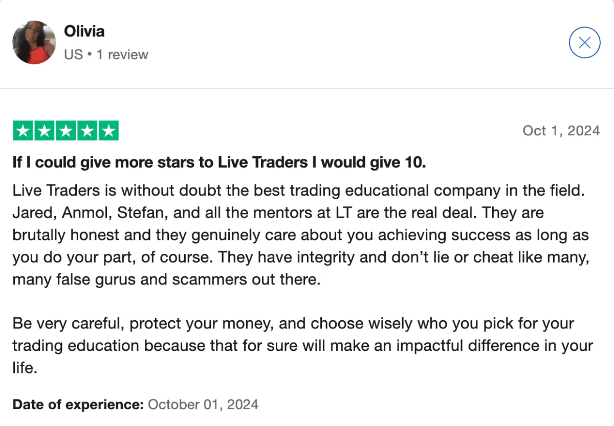 Trustpilot review